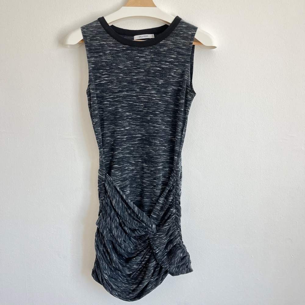 Urban Outfitters Sleeveless Front Knot Ruched Mini Dress